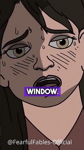 Terrifying Face Pressed Against Glass