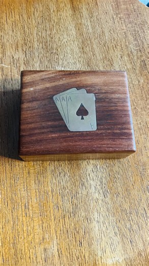 Wooden Box for Playing Cards: Hinged Card Storage Box - Etsy UK