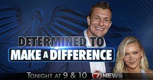 1.4K views · 30 reactions | Rob Gronkowski and his girlfriend Camille Kostek are joining forces to fight ALS. They shared their mission with 7’s Jadiann Thompson. See how they’re determined to make a difference TONIGHT at 9 & 10 p.m. | 7News - WHDH Boston | Facebook