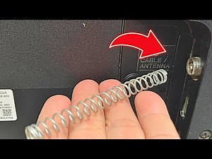 Just insert a spring into the TV and unlock all the world's channels in HD! Tv antenna 2024