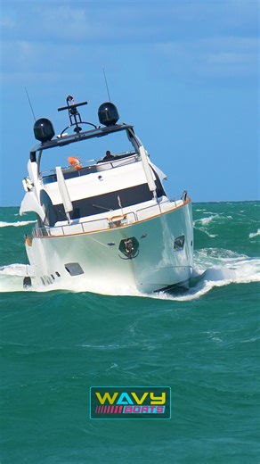 Boca Inlet on Instagram: "92ft Sunseeker getting pushed around by the waves at Haulover Inlet 😳 #yachts #yachtlife #miami #hauloverinlet #hauloverboats"