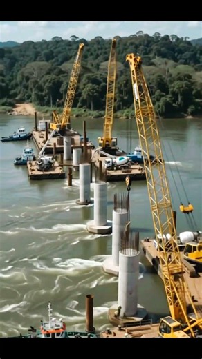 The Most Satisfying Bridge Construction Timelapse Ever!