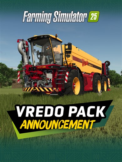 Boost your yield with the Vredo Pack! 🚜 12 high-tech machines, overseeding, slurry injection & wild boars to keep you on your toes. Ready to upgrade your grassland on March 24? 🐗 Check our Trailer & Blog! 🧑‍🌾 #fs25 #vredo #virtualfarmer #newpack #trending #fyp