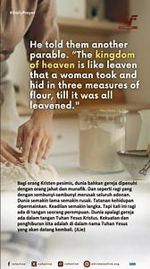 #DailyPrayer #RWFOnline #RWF #TheParableOfTheLeaven