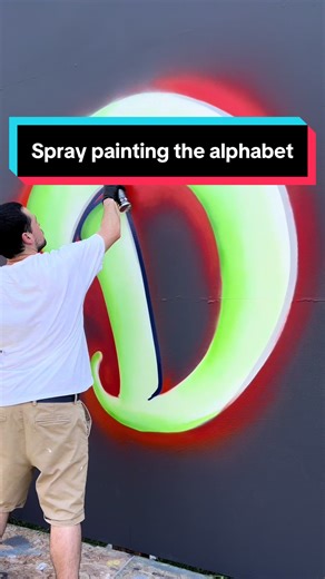 Spray Painting the Alphabet: Graffiti Style D