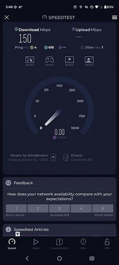 kinetic by Windstream Home Internet Speed Test