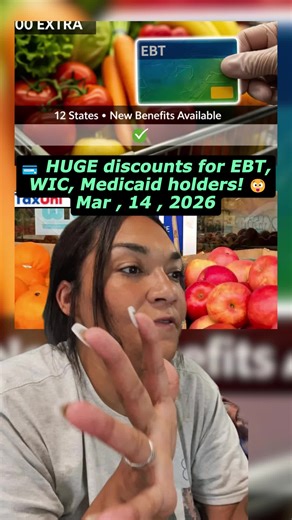 💳 HUGE discounts for EBT, WIC, Medicaid holders! 😲 #ebt #wic #medicaid #usa