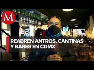 Con 50% de aforo y medidas sanitarias, bares y antros reabren en CdMx