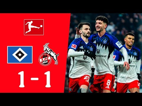 HSV - 1. FC Köln (1-1) Tore Highlights | Zusammenfassung | Bundesliga 2025/26 | hsv Köln 1-1 Tore