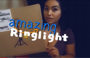 Watch Amazon ring light stand unboxing on Amazon Live
