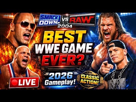 WWE SmackDown vs Raw 2004 LIVE Gameplay 🔥 Best WWE Game of All Time?