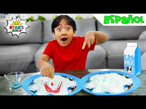 Experimento científico fácil de hacer con leche mágica para niños!