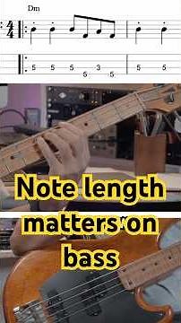 How to play VERY short notes on bass