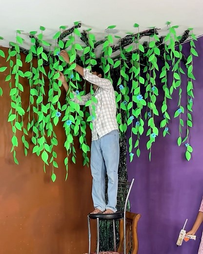 Corner tree DIY using Papers #crafts #homedecor #idea | Deep's CRAFT