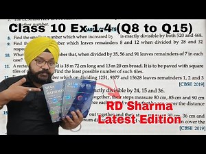 RD Sharma Class 10 Solutions Chapter 1 Real Numbers Ex 1.4 Q8 to Q15 From Latest Edition Book 2022