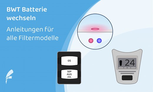 Batterie wechseln bei BWT Wasserfiltern: Anleitung