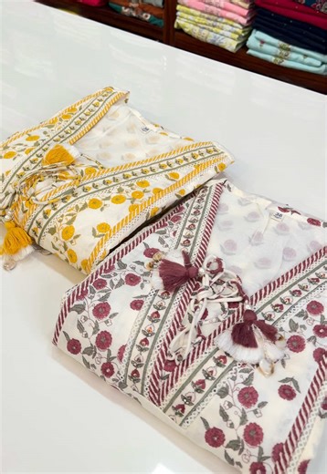 New collection, pure cotton Size-38 to 46 3900/- #cotton #kurthaset #fashion #fyp