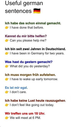 8 Easy A2 German Sentences You Must Know 🇩🇪✨ | Learn German Daily