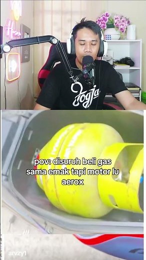 3kg gas tank inside an Aerox seat