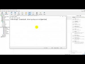 การใช้คำสั่ง SQL ใน Navicat