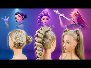 KPop Demon Hunters Hairstyle: Rumi, Zoey & Mira | Full Tutorial