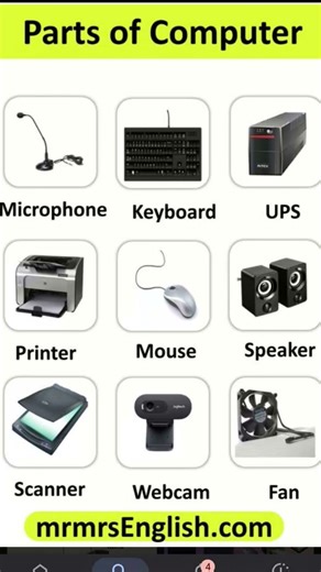 parts of a computer: the things a computer needs to be a computer