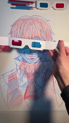 Kaneki Ken's Dichromatic Transformation in Anime