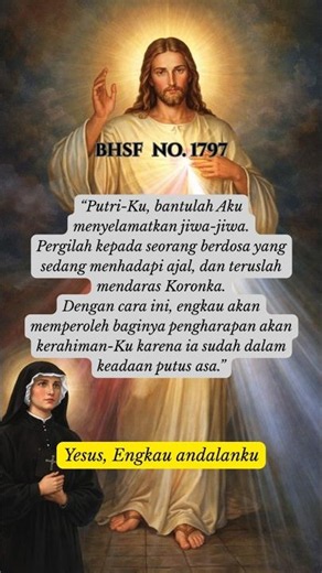 BHSF No.1797 #kerahimanilahi #santafaustina #catholic