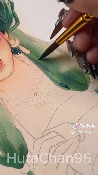 Mao Mao Watercolor Painting | Huta Chan Art