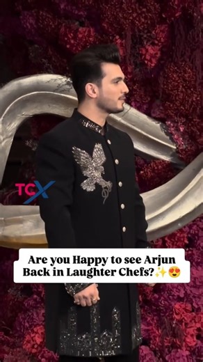TCX.official on Instagram: "Arjun Bijlani At Nupur Sanon & Stebin Ben's Wedding Reception 😍✨ . . . . Follow:- @tellychakkar . . . . #arjunbijlani #laughterchefs #kritisanon #nupursanon #tellychakkar"
