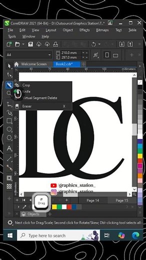 Coreldraw Simple logo Tutorial #coreldraw #logo #vector #graphicdesign