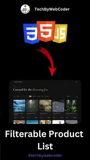 Day 14: How To Build a Filterable Product List Using HTML, CSS & JavaScript (For Beginner)
