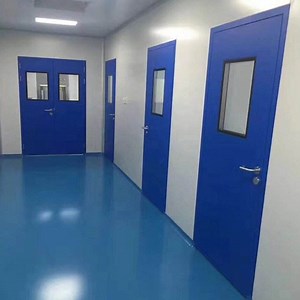[Hot Item] Lab Cleanroom Hospital Hermetic Sliding Airtight Purification Metal Steel Hygiene Laboratory Cleanroom Door