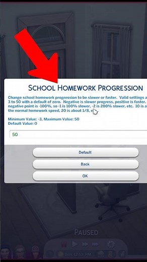 Speeding Up Homework in the Sims 4 with MC Command Center