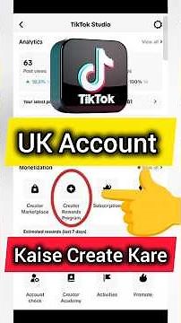 tiktok uk account kaise banaye | how to create tiktok uk account
