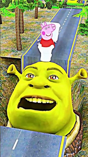 Terrifying giant ogre face screaming on the road! 😱 #OgreScream #TerrifyingFace