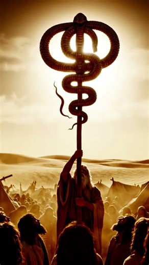 “Moses Lifts the Bronze Serpent | A Powerful Miracle in the Wilderness (Bible Story)”