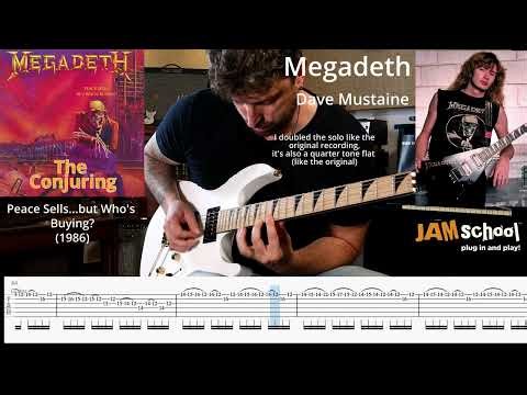 Megadeth The Conjuring Dave Mustaine Guitar Solo with TAB
