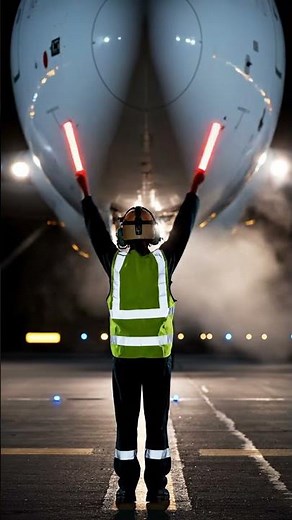 “Perfect Marshalling Control 🔥🛩️ Guiding the Jet In!”