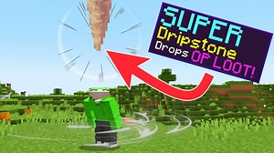 Minecraft, But Dripstone drops OP Loot... Minecraft Data Pack