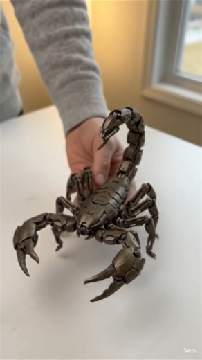 You won’t believe what’s inside this pod! 🤯 #MechanicalArt #Scorpion