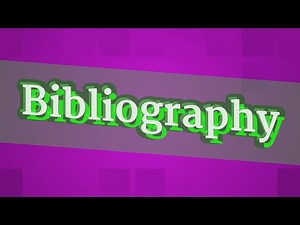BIBLIOGRAPHY pronunciation • How to pronounce BIBLIOGRAPHY