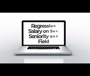 Regression on Salary, Sex, Seniority and Field