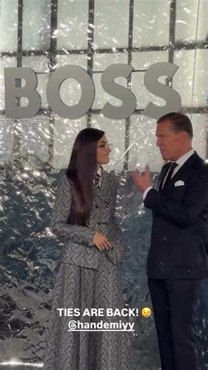 Hande Erçel is the REAL BOSS! 😉 #HandeErçel #Fashion #StyleIcon #shorts