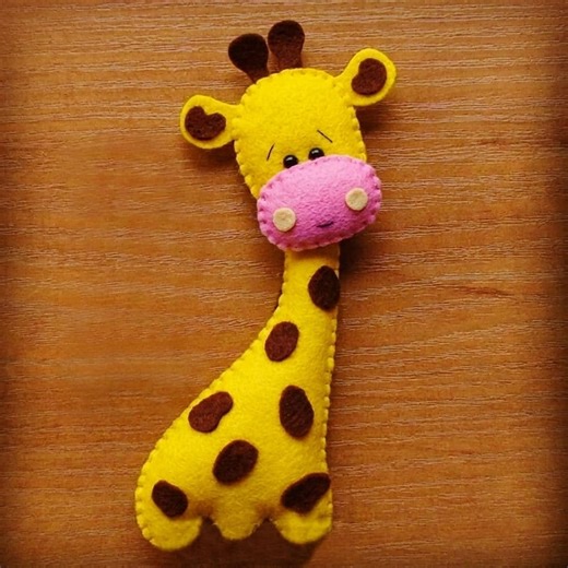 Felt Giraffe Ornament Sewing Pattern PDF, DIY Handmade Plush Toy Craft, Nursery Decor Gift - Etsy
