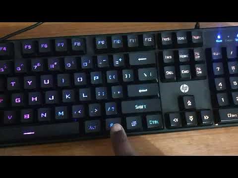 How to Windows Lock | HP Gaming Keyboard K300