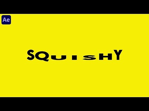 Squishy Text Animation in After Effects - Tutorial (Easy)