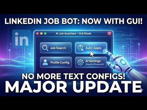 This AI LinkedIn Bot got changed as a whole (Major GUI Update)
