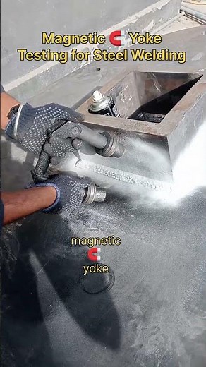Magnetic Particle Testing #civilengineering #construction #shorts ‪@ZeeConstructionHub‬