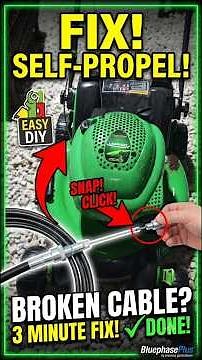 ​Self-Propelled Mower Won’t Drive? Easy Cable Replacement Fix!